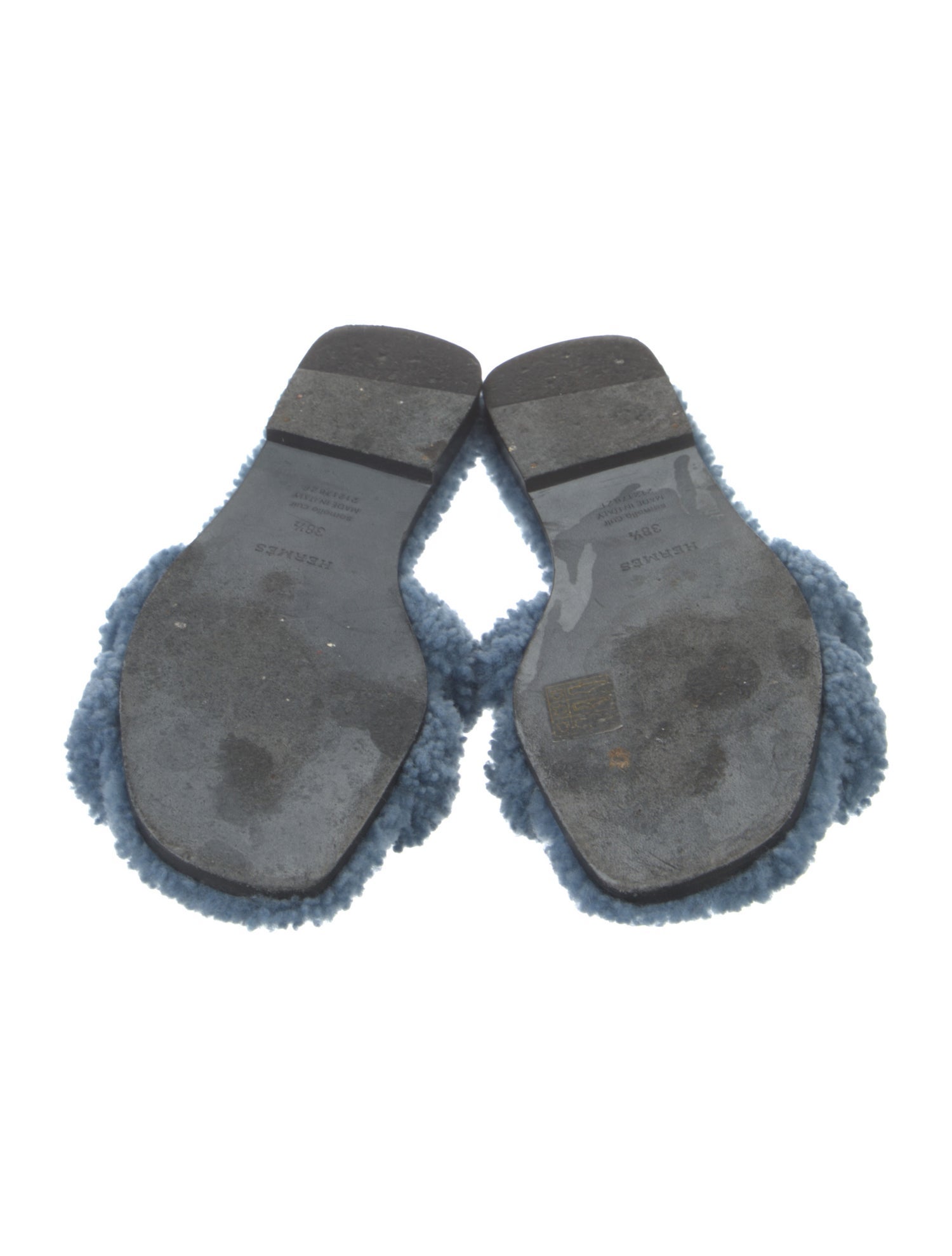 Hermès Oran Shearling Slides